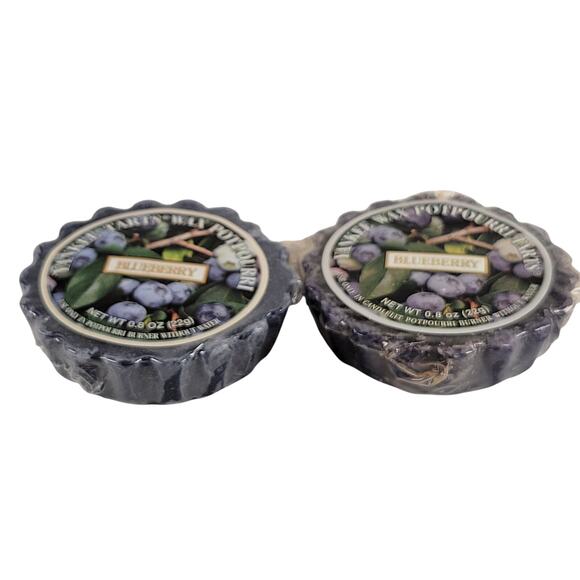 Yankee Candle Blueberry Wax Potpourri Tart 0.8oz Scented Melt (Lot of 2) - Picture 6 of 7
